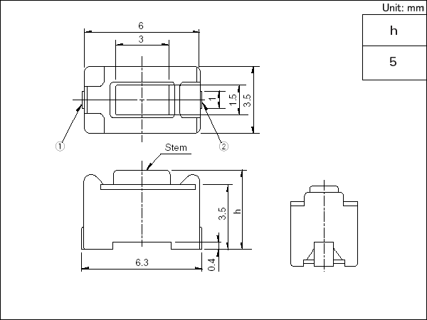 SKQMBBE010規格圖紙